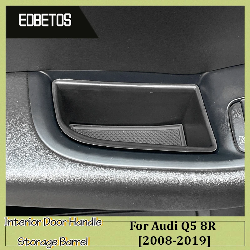 For Audi Q5 8R 1st Gen 2008 2019 Car Front Door Handrail Sort Out Storage Box Auto Interior