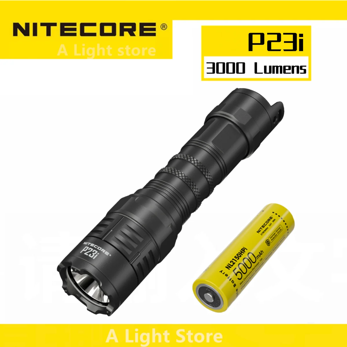 NITECORE P23i Tactical Flashlight Super Bright  Torch Self-defense flashlight camping hiking handlamp seraching flashlight