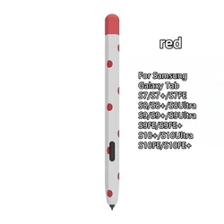 Soft Silicone Shockproof Pencil Case Stylus Protective Cover (S7 red)