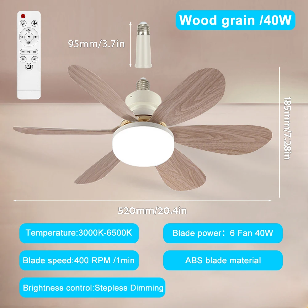 Télécommande pour lumière de ventilateur de plafond E27