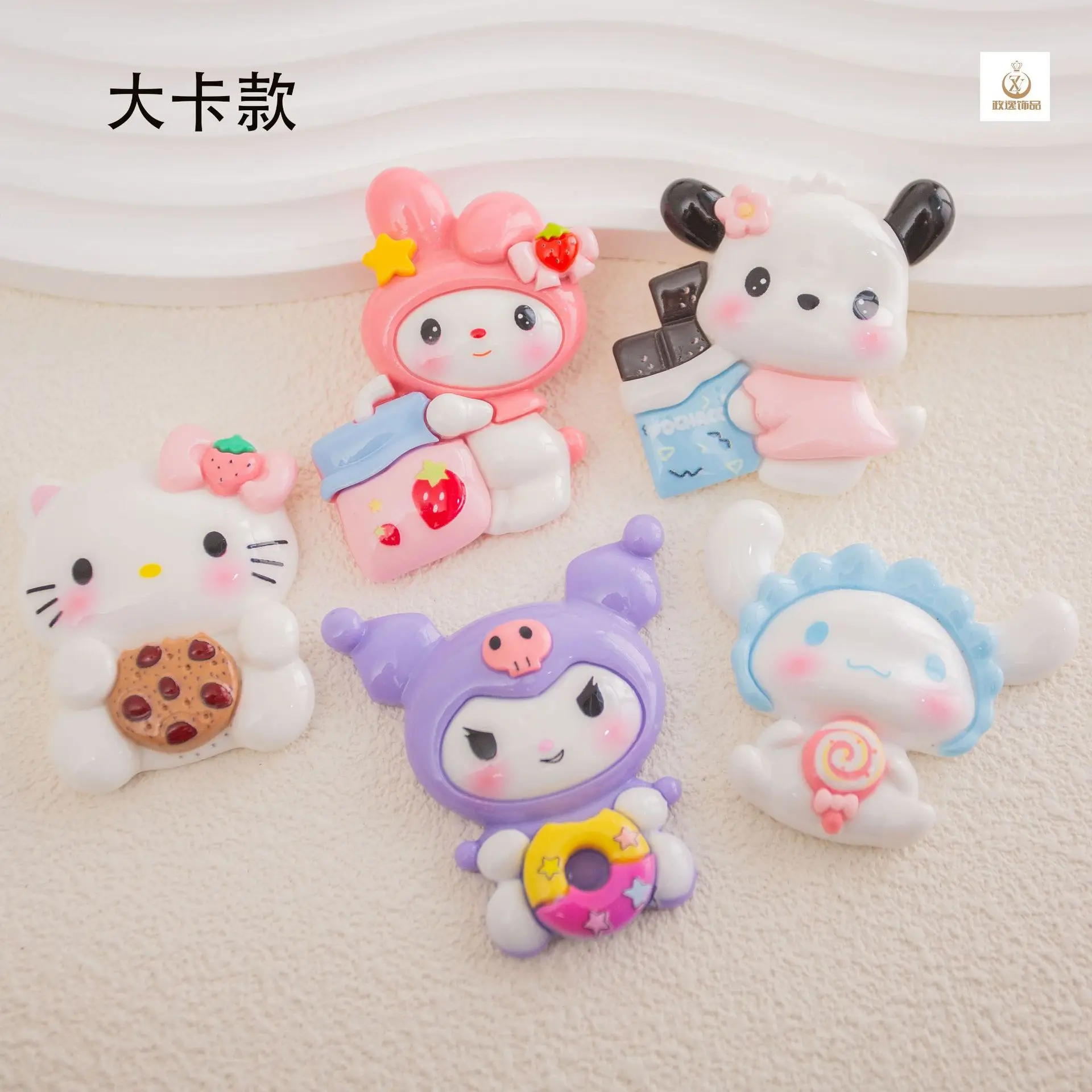 

2 шт., Мультяшные полимерные аксессуары sanrio ручной работы