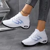 Women's Air Cushion Anti-slip Platform Sneakers, Lightweight Lace-up Mesh Outdoor Running Shoes, Women's Footwear 1