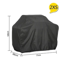 Waterproof Heavy Duty BBQ Grill Cover - Outdoor Protective, Anti-Sun and Rain Barbecue Accessory (77x66x100cm)