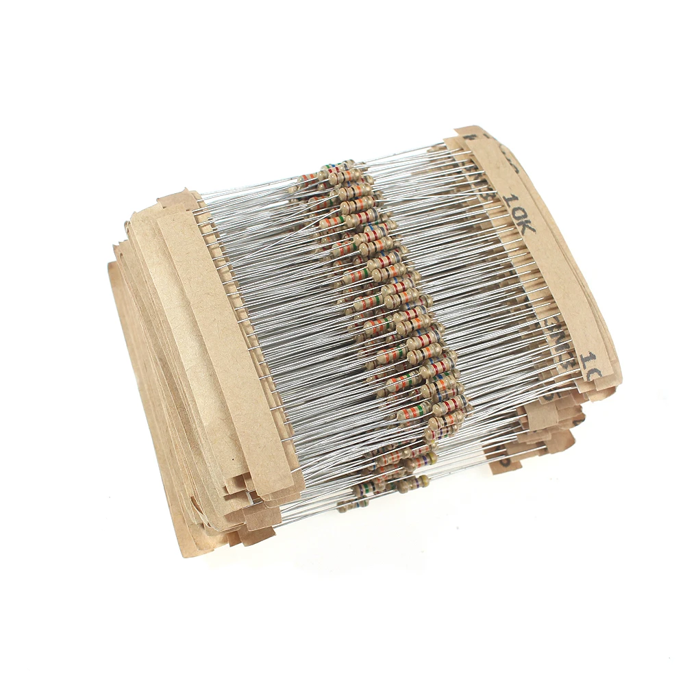 560PCS 1/4W Resistors 56 Values Carbon Film Resistor Rang Assortment Kit Set Resistors Kit 5% Color Ring Resistance 1 ohm ~10M 20pcs 1w carbon film resistor 2 4 2 7 3 24 27 30 240 240 300 ohm r k 5% resistance 2r4 2r7 27k 3r 30r 300r 3k 30k 300k 0 1r 3m