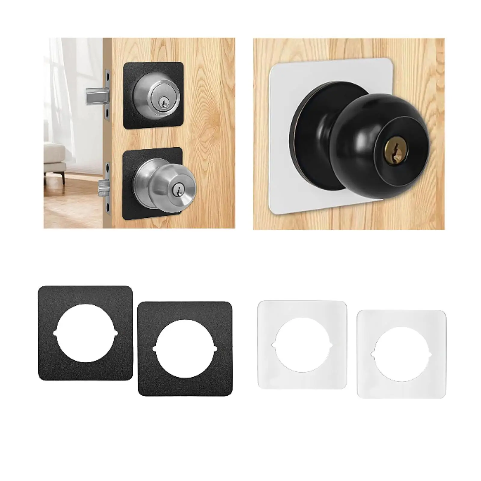 2x Door Reinforcement Plate Door Lock Maintenance Backplate Latch Filler Cover