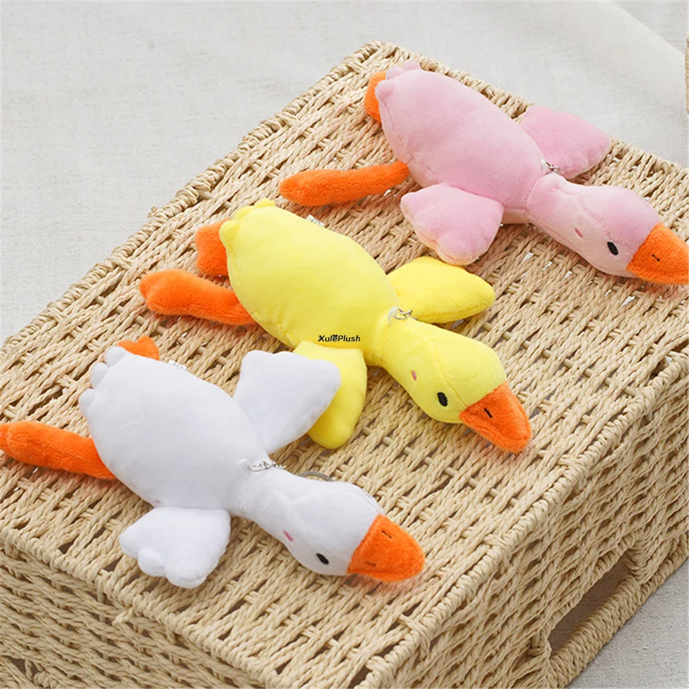 3Colors , NEW 15CM Long Size Duck Plush Stuffed TOY DOLL Key Chain
