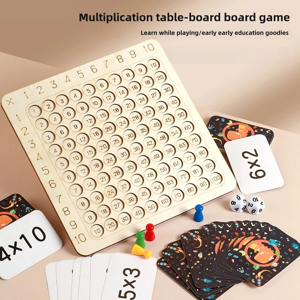 Children's Early Education 99 Multiplication Table Primary School Students Educational Ninety-Nine Multiplication Table Fun Board Game Toys Teaching Aids