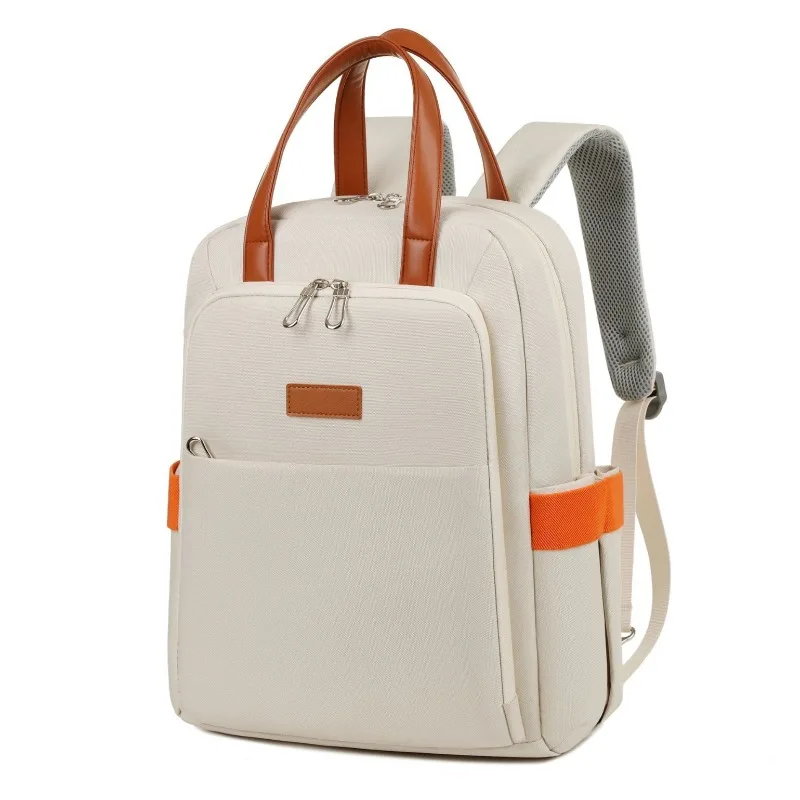 Dual purpose portable large capacity vertical computer bag for women, casual Oxford cloth backpack, notebook backpack for men