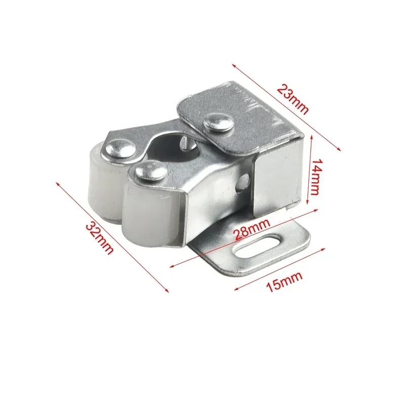 Press The Home Wardrobe Door Buckle Touch The Bead Magnetic Dual Wheel Spring Fixed Lock Buckle Low Foot Cabinet Door door latch