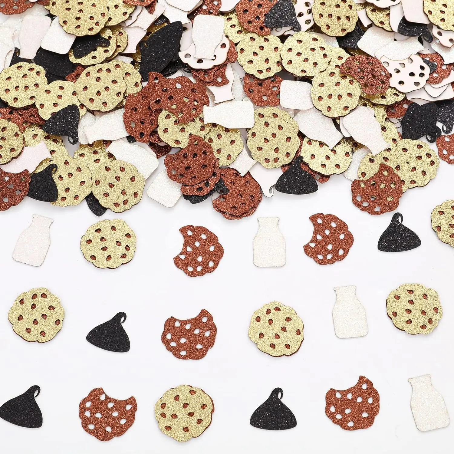 

Cookies Milk Birthday Confetti Decor 200PCS Tables Dessert Baby Shower Supplies Cookies and Milk Table Confetti for Adults Kids