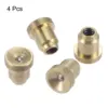 Uxcell 4Pcs Brass Push Button Flange Grease Oil Cup 6mm Ball Oiler for Lubrication System 2