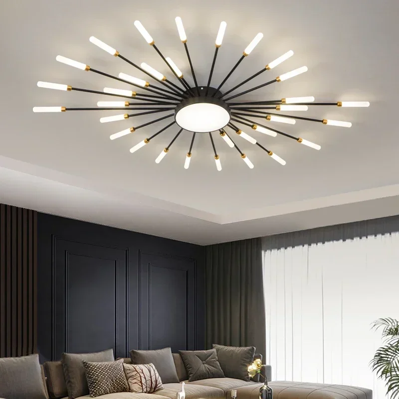 Innovative art ceiling light LED Nordic bedroom living room kitchen fireworks light ceiling pendant home decor