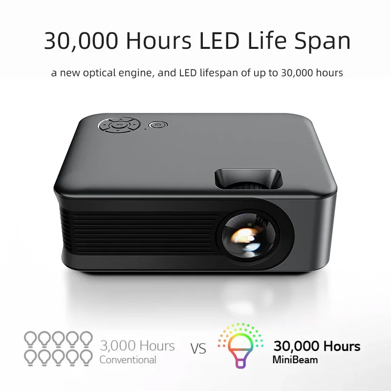 AUN A30 MINI Projector 1080P 4k Movie HD Port portable projector