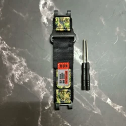 Durable Nylon Strap for Smartwatch - Sport Belt Bracelet Accessory (Black camo)
