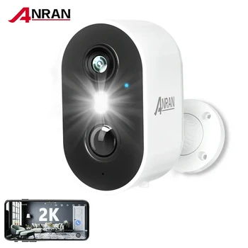 ANRAN 2K Rechargeable Battery Camera 2.4G WiFi Camera Wireless Home Surveillance Security Cameras PIR ,IP65 ,work with ANRAN app 1