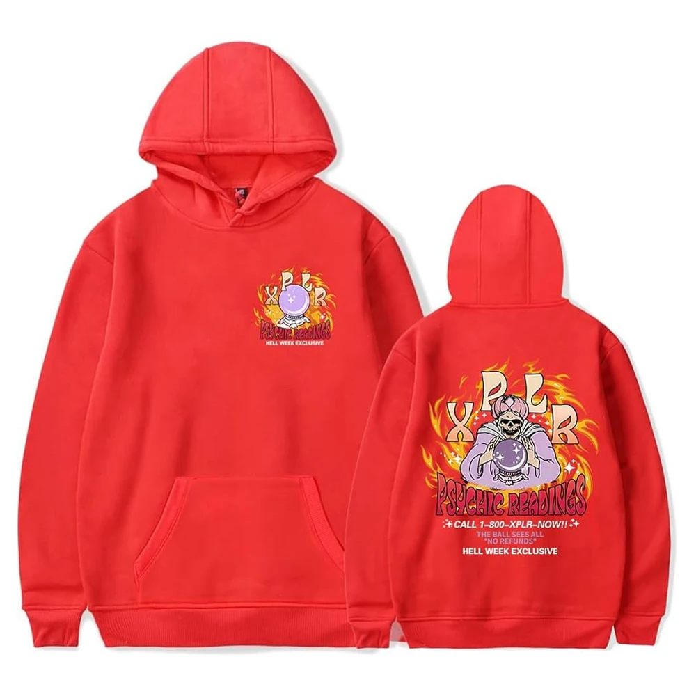 XPLR Psychic Reading HW Hoodie Sam and Colby Halloween Cosplay Merch Long Sleeve Women Men Hooded Sweatshirt Funny Clothes