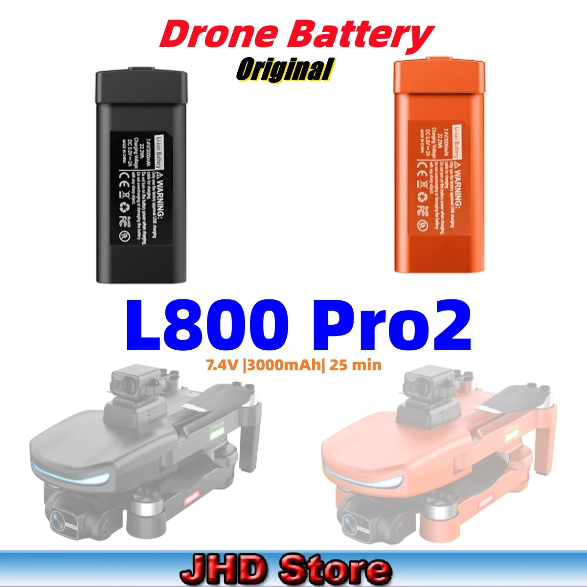 Replacement Lithium Battery JHD LYZRC For L800 Pro2 3000mAh 25 Min Fly Time