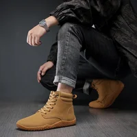 Mens Wide Toe Barefoot Shoes Unisex Zero Drop Minimalist Shoes Men Trail Running Climbing Sneakers Outdoor Training Boots