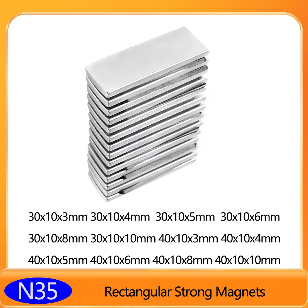 30x10x4 30x10x5 30x10x10 40x10x3 40x10x5 40x10x10 block and Sheet Powerful Permanent Neodymium Magnets neodymium magnets magnetic blocks square magnetic sheets