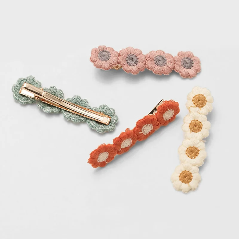 Clothes Applique 50pcs/lot Small Flower Patches Hand Stitch On Applique For Clothes Embroidered For Clothing DIY Motif Stripes Clothes 20mm