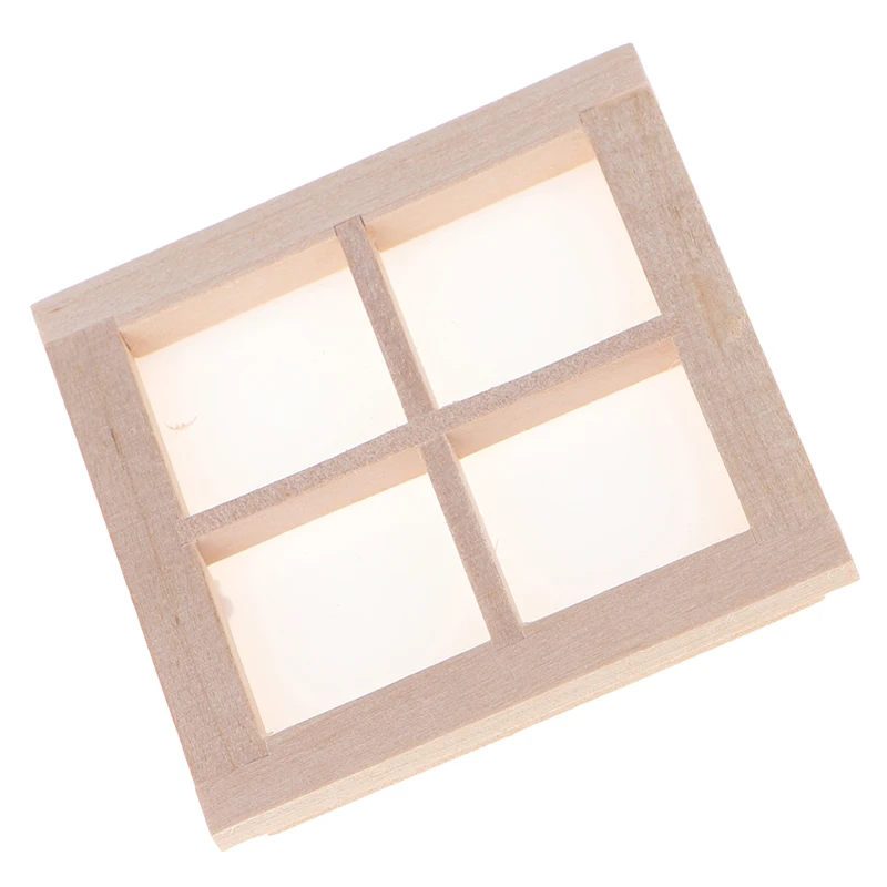 GIVBRO Finestra ad Arco in Miniatura per casa delle Bambole - Simulazione 1:12 Mini Accessori per finestre in Legno per l'arredamento della casa delle Bambole (#B