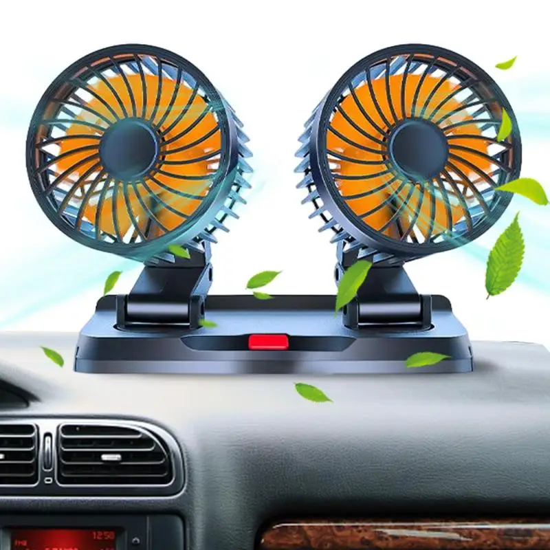 

Portable USB Car Fan 360 Degree Rotation Vehicle Fan 3 Speed Adjustable Strong Wind Quit Fan for SUV Boat Truck Sedan Van RV