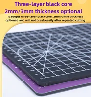 Durable A2/A3/A4/A5 Multifunctional Cutting Mat Diy Handicraft Art Engraving Board Paper Carving Pad High Elasticity Toughness 5