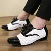 Modern Dance Shoes For Men Soft Performance Leather Breathable Social Latin Dance Square Formal Dress Jazz Dance Shoes Sneakers 5