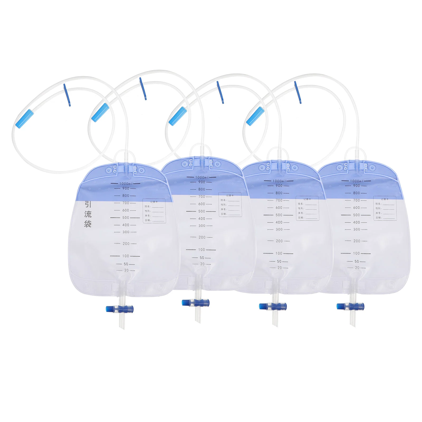 4 Pcs Disposable Urine Collection Bag PVC Patients Nursing Drainage Incontinence Supplies Elder