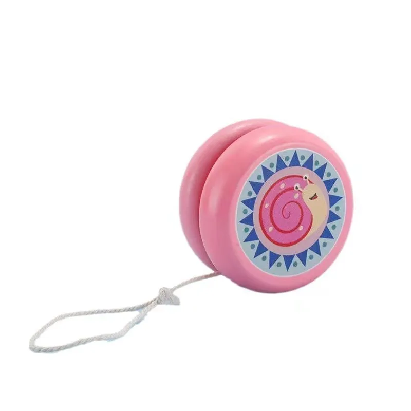 Children Yoyo Ball yoyo ball Cute Animal Prints Wooden Yoyo Toys Fox Owl Hedgehog Snails Toys Kids Yo-Yo Creative Yo Yo For Fun
