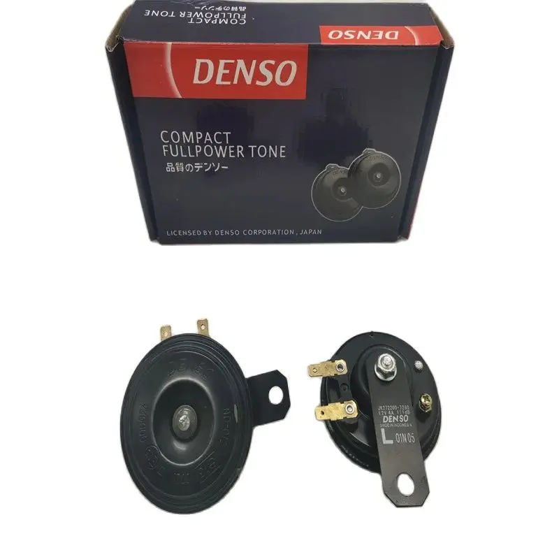 1 set For DENSO Car air horn Disc shape waterproof Universal Interface 12V CAR Toyota HONDA All The Car