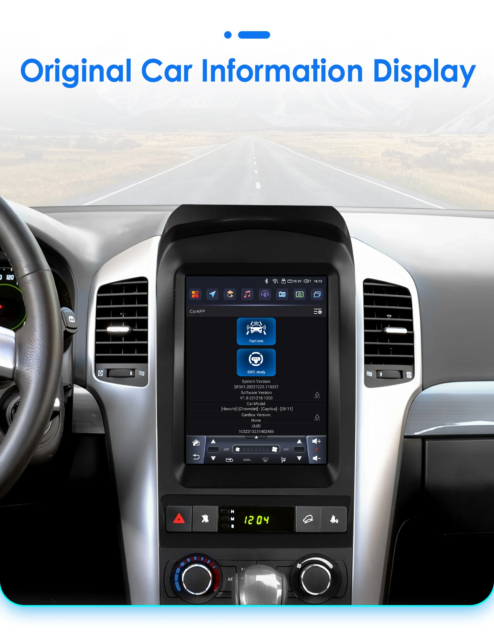 Android Auto Radio Player Multimedia für Chevrolet Captiva 2006-2012 Carplay Autoradio Android Auto GPS Intelligente Bildschirm Wifi – Detail 38