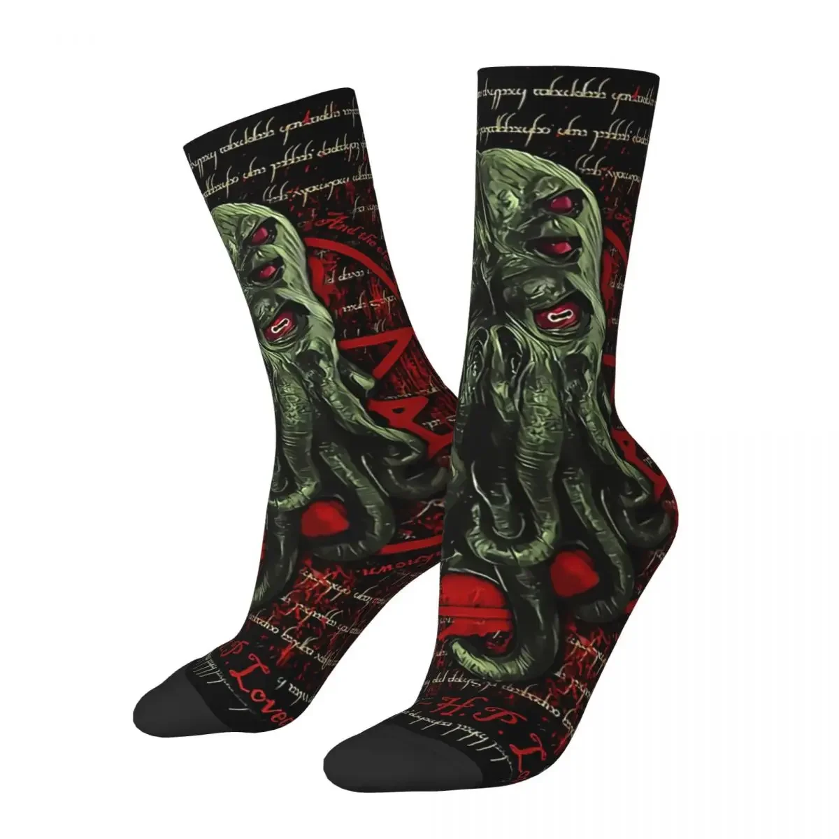 

Hip Hop Retro Octopus Crazy Socks for Men Women Cthulhu Mythos Unisex Harajuku Printed Novelty Happy Crew Sock Gift