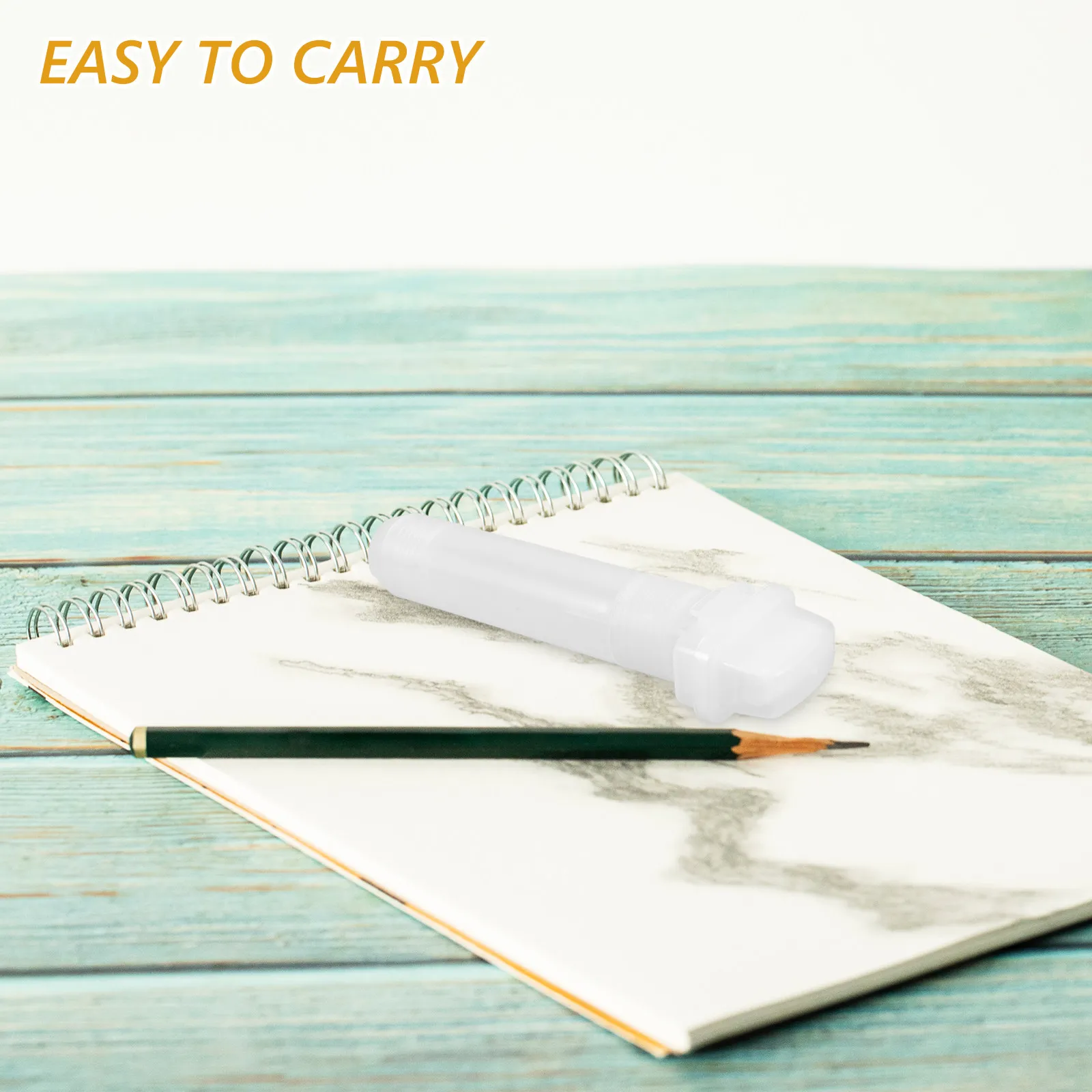 리필 가능한 아크릴 마커 10mm 플랫 팁 페인트 펜, 공예, 미술, DIY 프로젝트용 유리, 나무, 돌에 사용 가능한 흰색 리필 가능 공통통(빈 용기)