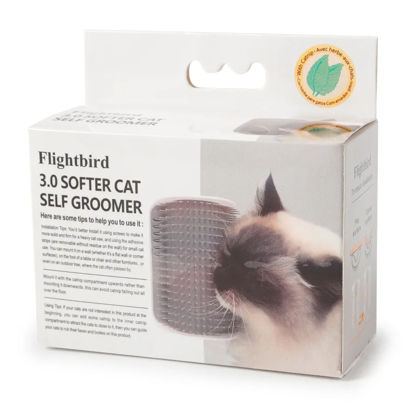 1PC Cat Itch Device Rub Hair Device Massage Brush Scratch Itching Toys Pet Supplies Rub Face Cat Scratch Board Pet Toys Cat