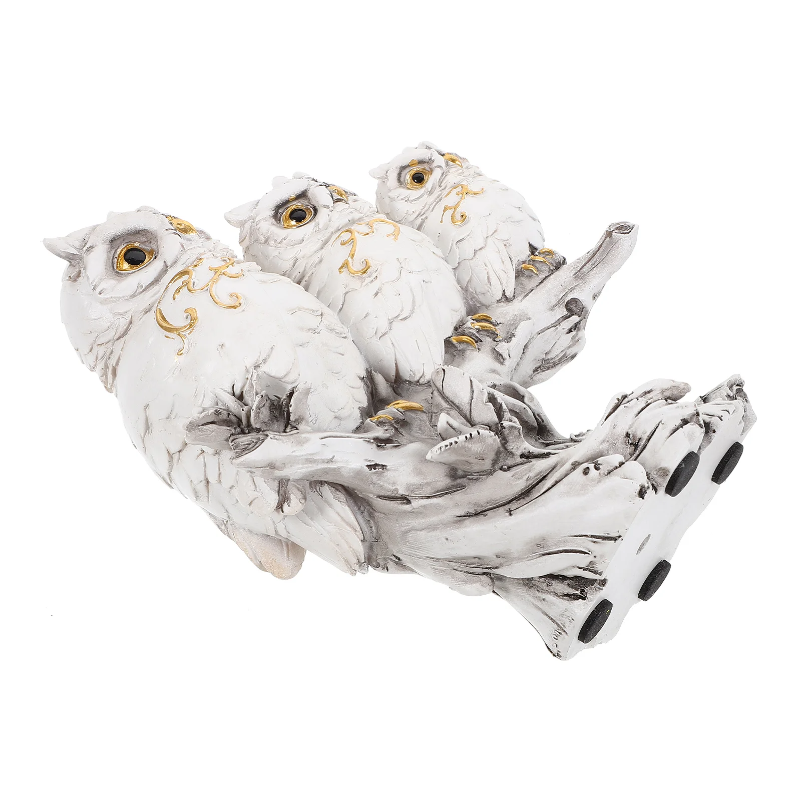 

Owl Statue Animals Sculpture Outdoor Model Resin Desktop Decor Patio Figurine Office Ornament