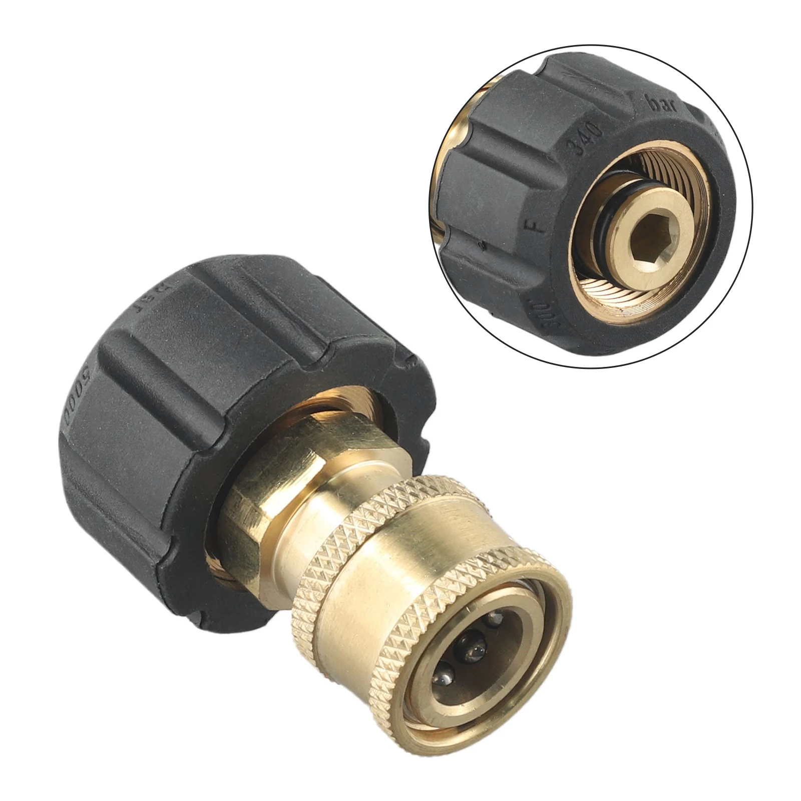 

Adapter Quick Connector 000 PSI Spray Tools Universal Accessories Female Head M22 15 Male To 1/4\\\\\\\" Replacement