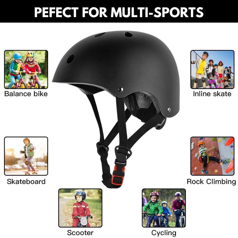 WRESTTOP 1Pcs Adult Children Adjustable Helmet Head Protector Hat for Bicycle Cycling Rock Climbing Skateboarding Roller Skating