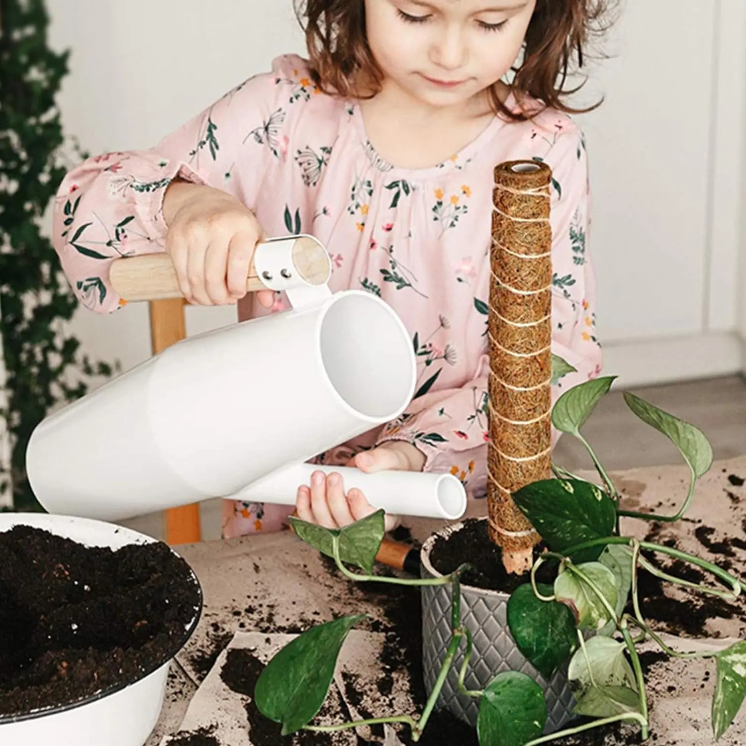 

2Pcs Moss Pole Stick Coir Moss Palm Moss Stick Vine Support Plant Vines Stick Diy Reusable Plant Creepers Garden Courtyard