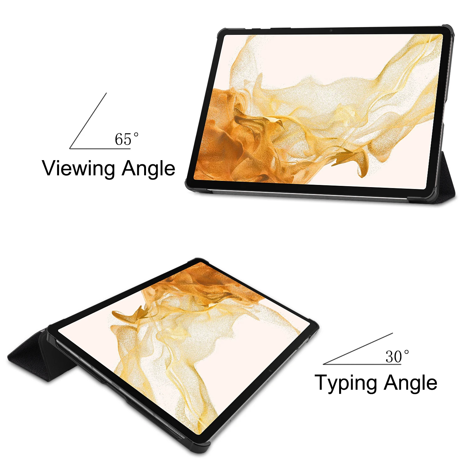 Tri-folding Stand Holder Tablet Cover Case - 11 inch