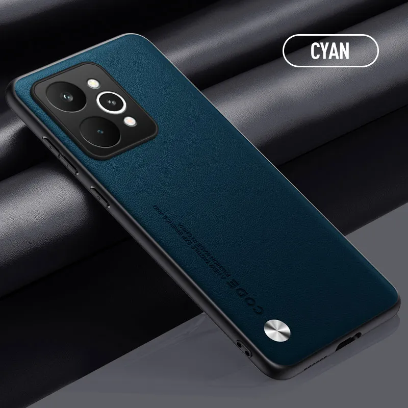 Elegant Matte Silicone & PU Leather Soft Protective Phone Case Cover