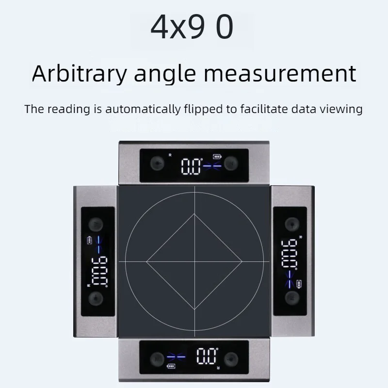 Digital Laser Level Goniometer 360° Auto Calibration Angle Meter for Construction/Woodworking 3D Protractor Inclinometer