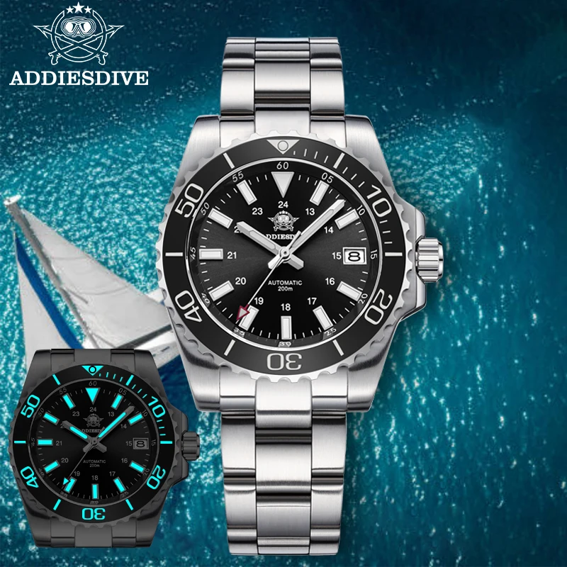Men's Diving Watch Automatic Mechanical Watch 200m Waterproof Japan NH35A Sapphire mechanical watch diver watch