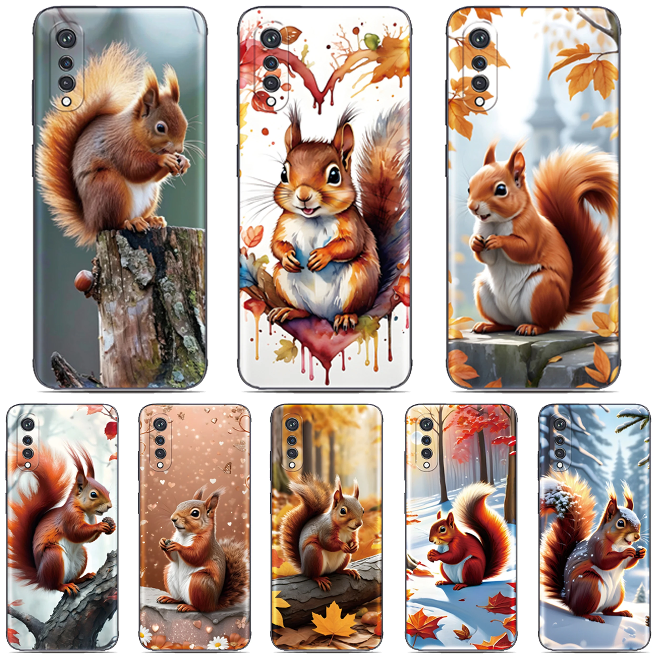 Squirrel Funny Phone Case For Asus Zenfone 10 9 8 Flip 5Z 4 ROG Phone 2 ...