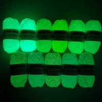 4mm 45meters Thick Yarn Glow in the Dark Polyester Luminous Chunky Yarn Colored Cloth Yarn for Hand Knitting Woven Bag Carpet DI 2