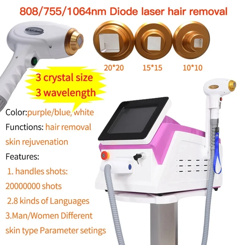 

2000W Laser Ice Platinum Triple Wavelength 755 808 1064 Ice Diode of 755 808 1064 Ice Diodee Convenient And Fast