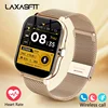 LAXASFIT Smart Watch Bluetooth Talk Heart Rate Blood Oxygen Tracking Exercise Tracking Pedometer Smartwatch Women Men