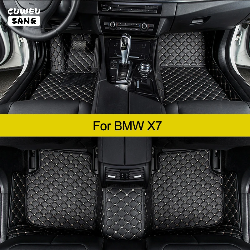 CUWEUSANG Car Floor Mats For BMW X7 G07 Auto Carpets Foot Coche Accessorie