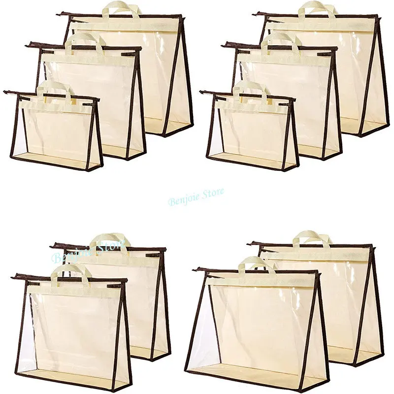 Handbag Storage Organizer Dust Bags for Purses Handbags Closet Clear Purse  Protector Storage Bag Dust Cover Closet Bag Organizer