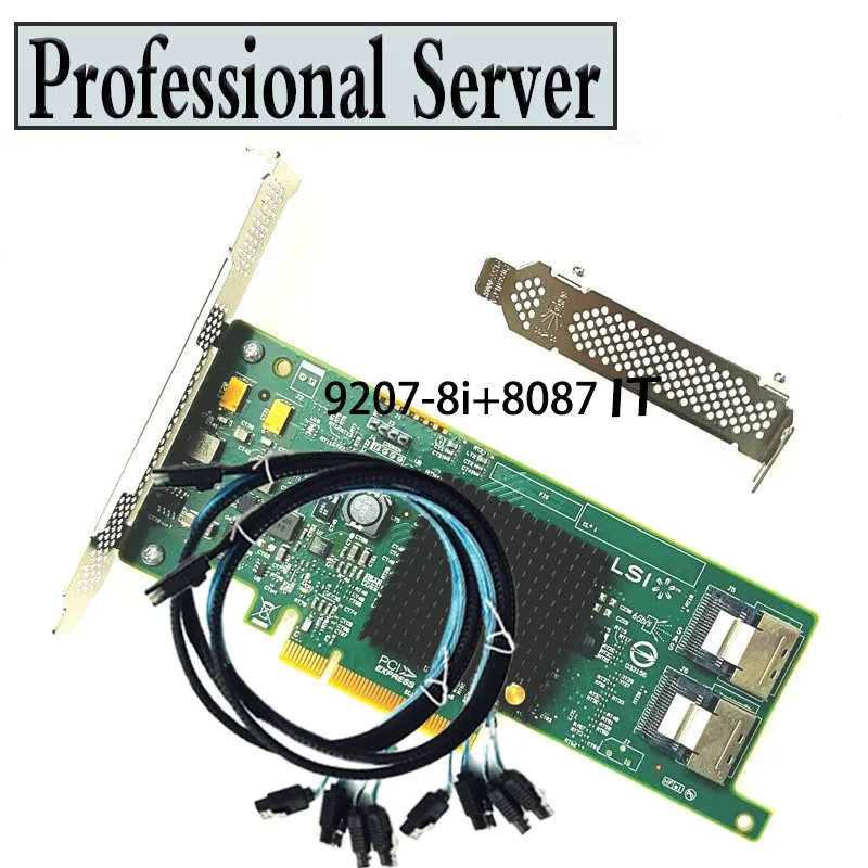 LSI 9207-8i SATA/SAS 6Gb/s PCI-E 3.0 FW: IT Mode For ZFS FreeNAS unRAID